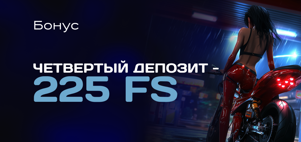 Бонус для 4-го Депозита - 225 FS